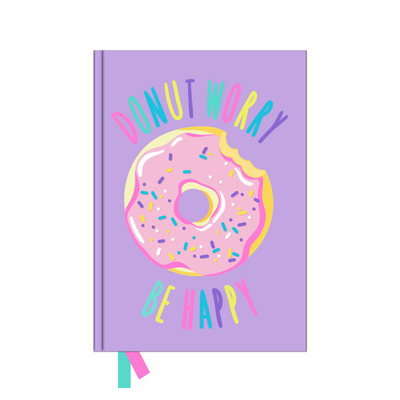 A5 Fur Embroidery Doughnut Notebook